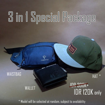 Forester Paket 3 in 1 Waistbag-Topi-Dompet