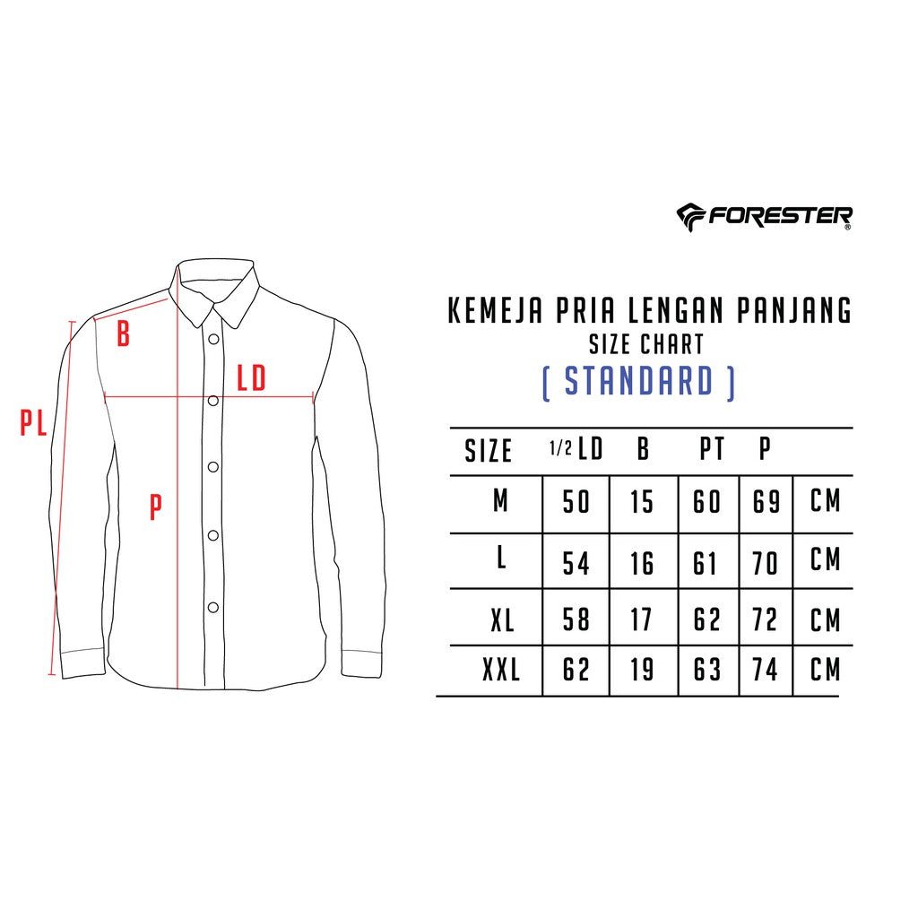 Forester CI 065 Kemeja Tangan Panjang Formal