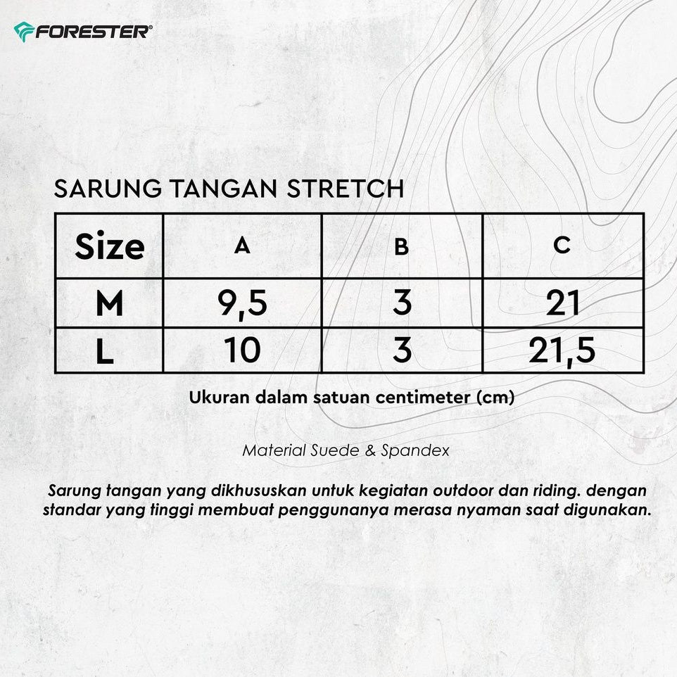Forester STF 06085 Sarung Tangan Multifungsi Finger Full