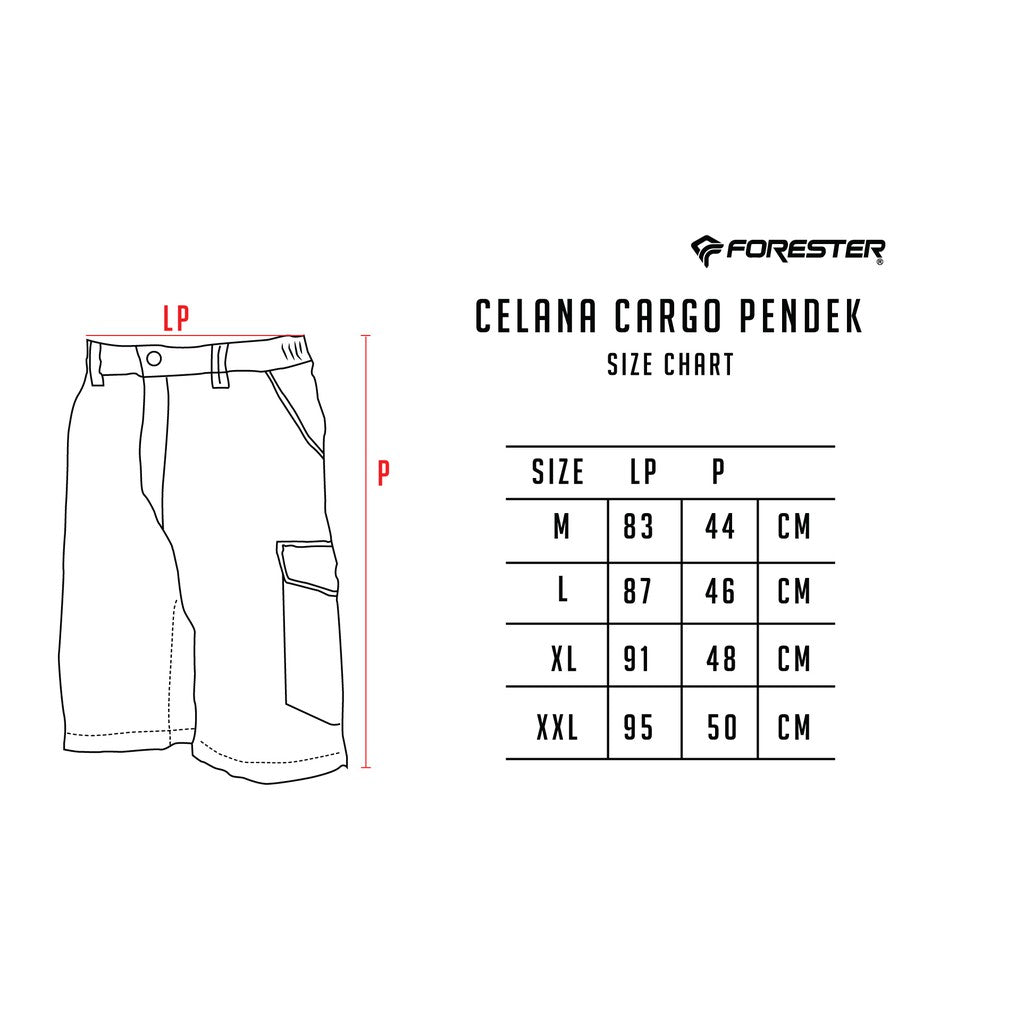 Forester CLF 08371 Riverside Celana Cargo Pendek