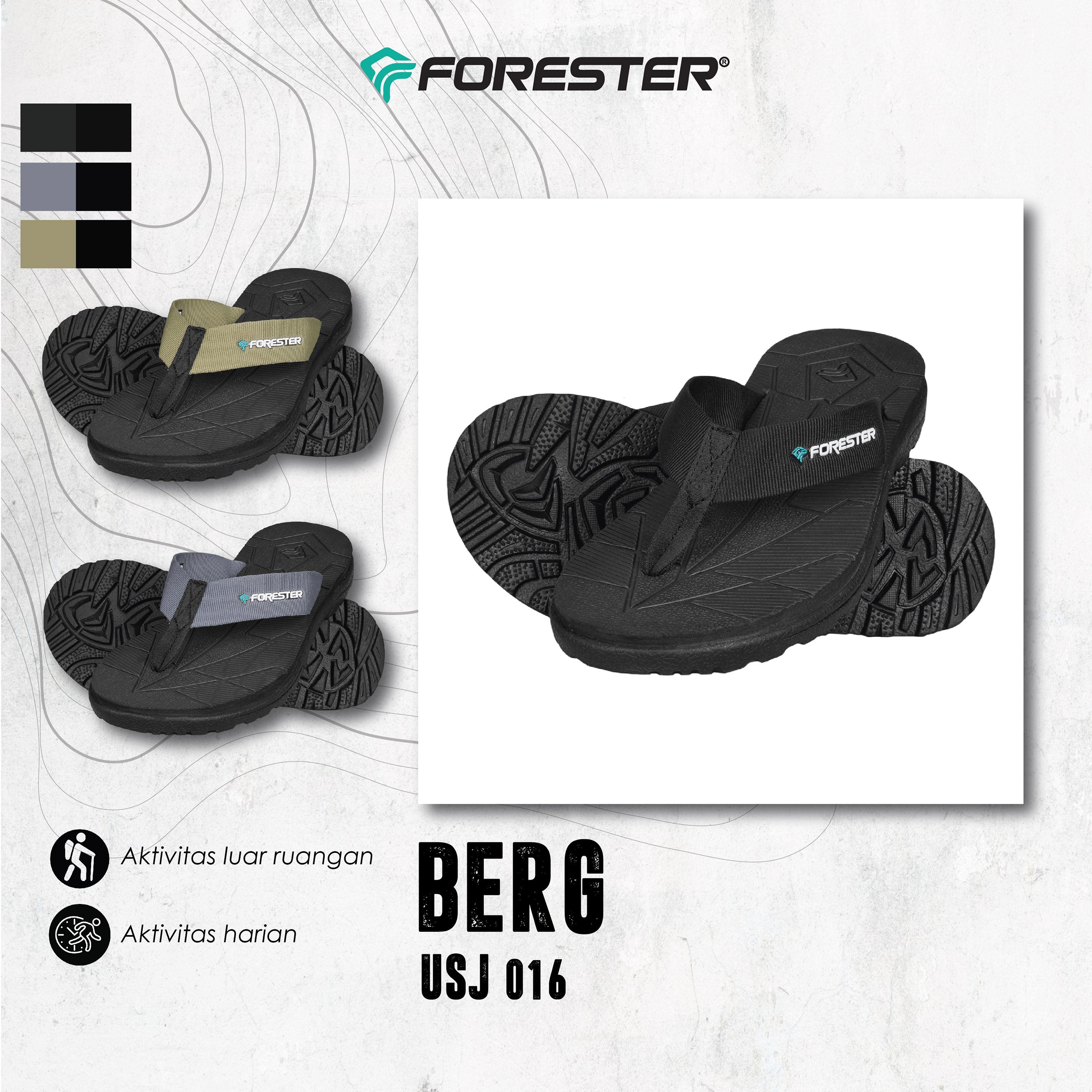 Forester USJ16 Berg Sandal Jepit Outdoor