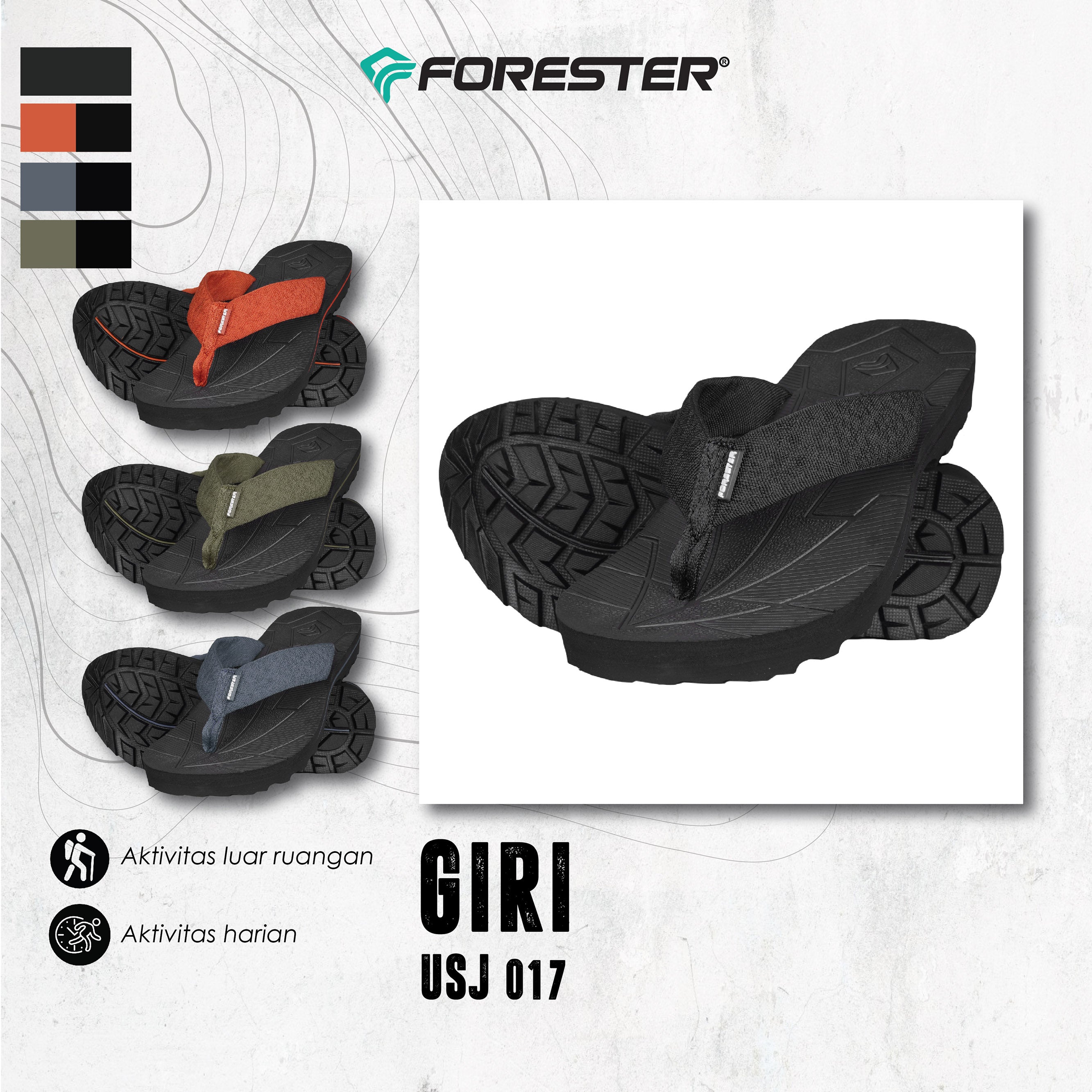 Forester USJ17 Giri Sandal Jepit Outdoor