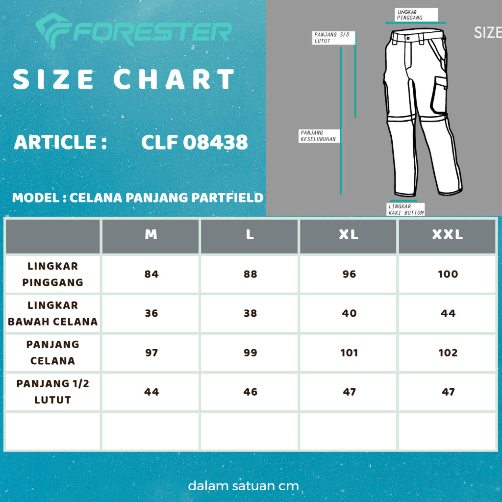 Forester CLF 08438 Celana Panjang Kombinasi Pendek Parfield Cargo Kinetic