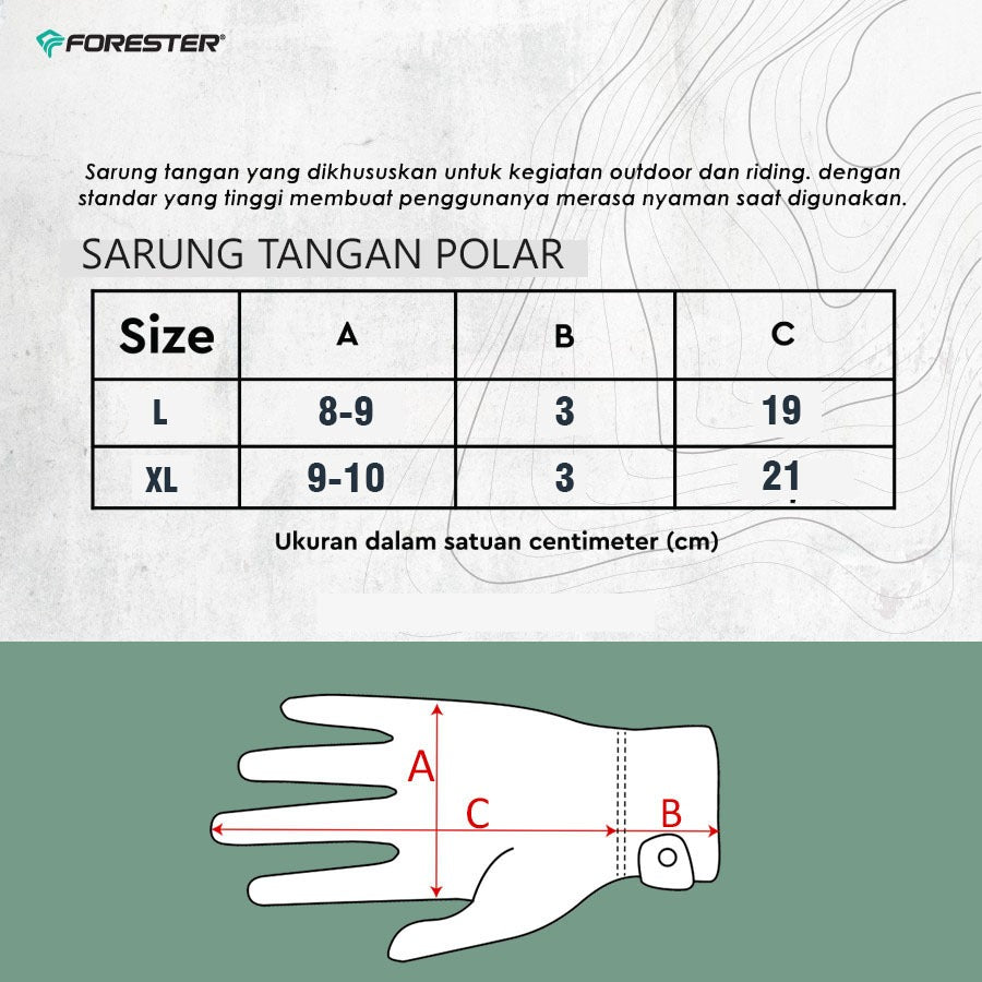 Forester STF 06180 | Sarung Tangan Full Finger