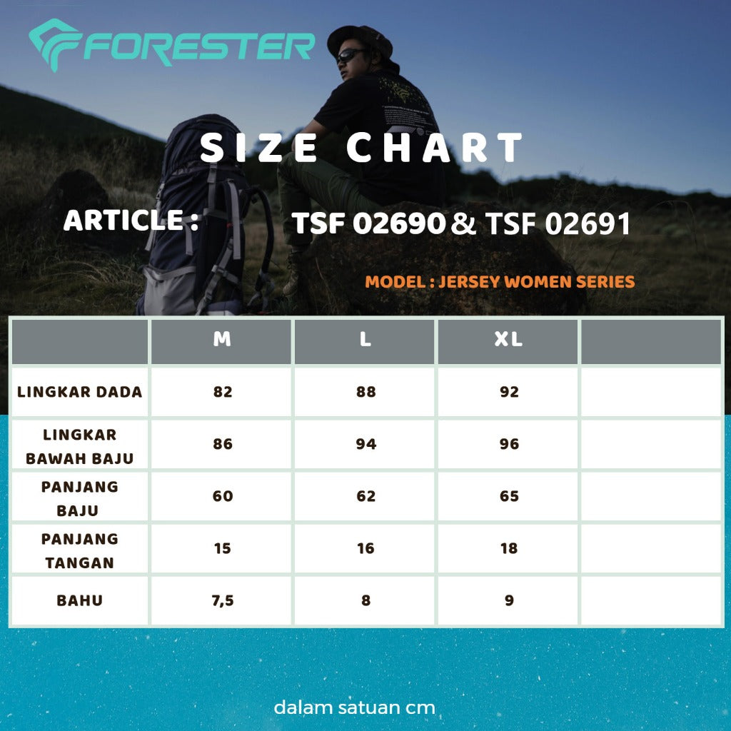 Forester TSF 02691 Kaos Jersey Olahraga Women's