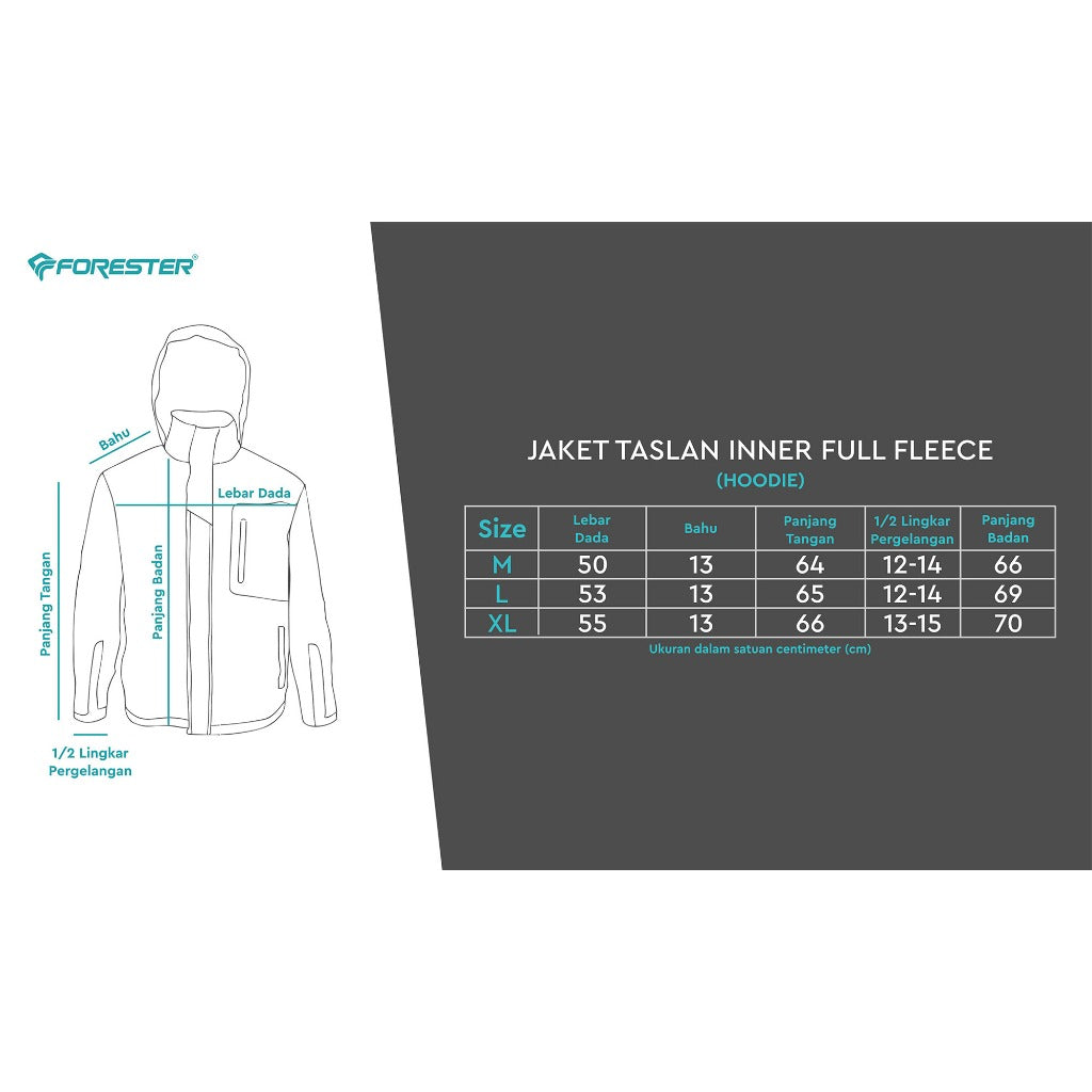 Forester 70338 Jaket Taslan Hoodie Kinibalu