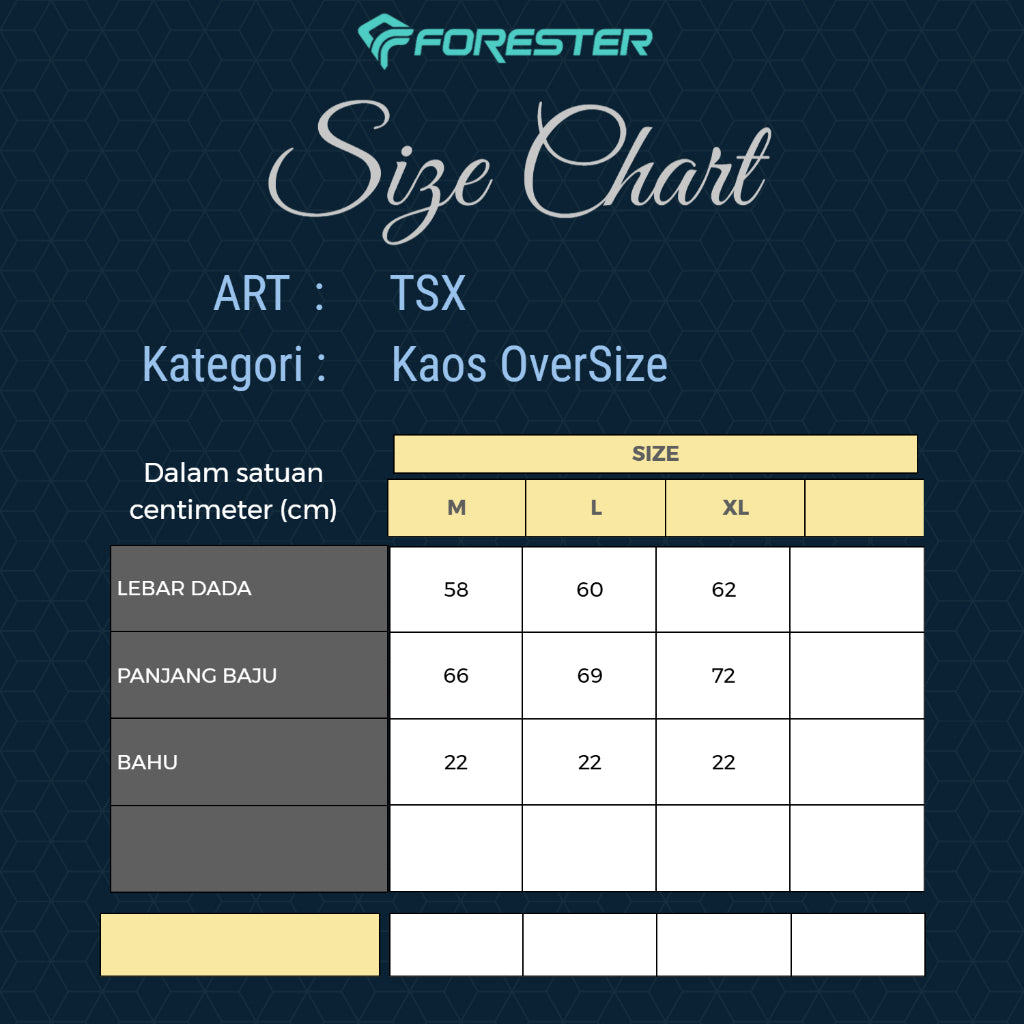 Forester TSF 02747  kaos Oversize T-shirt