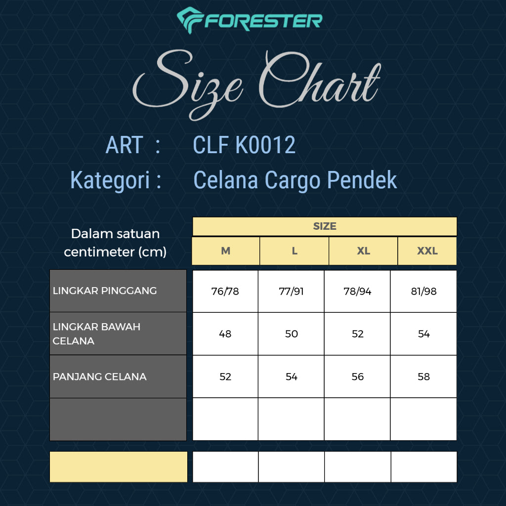 Forester CLF 08480 Celana Pendek Cargo Outdoor