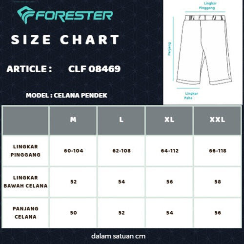 Forester CLF 08469 Celana Pendek Lipat Short Pants Pockatable ‘Luzern’