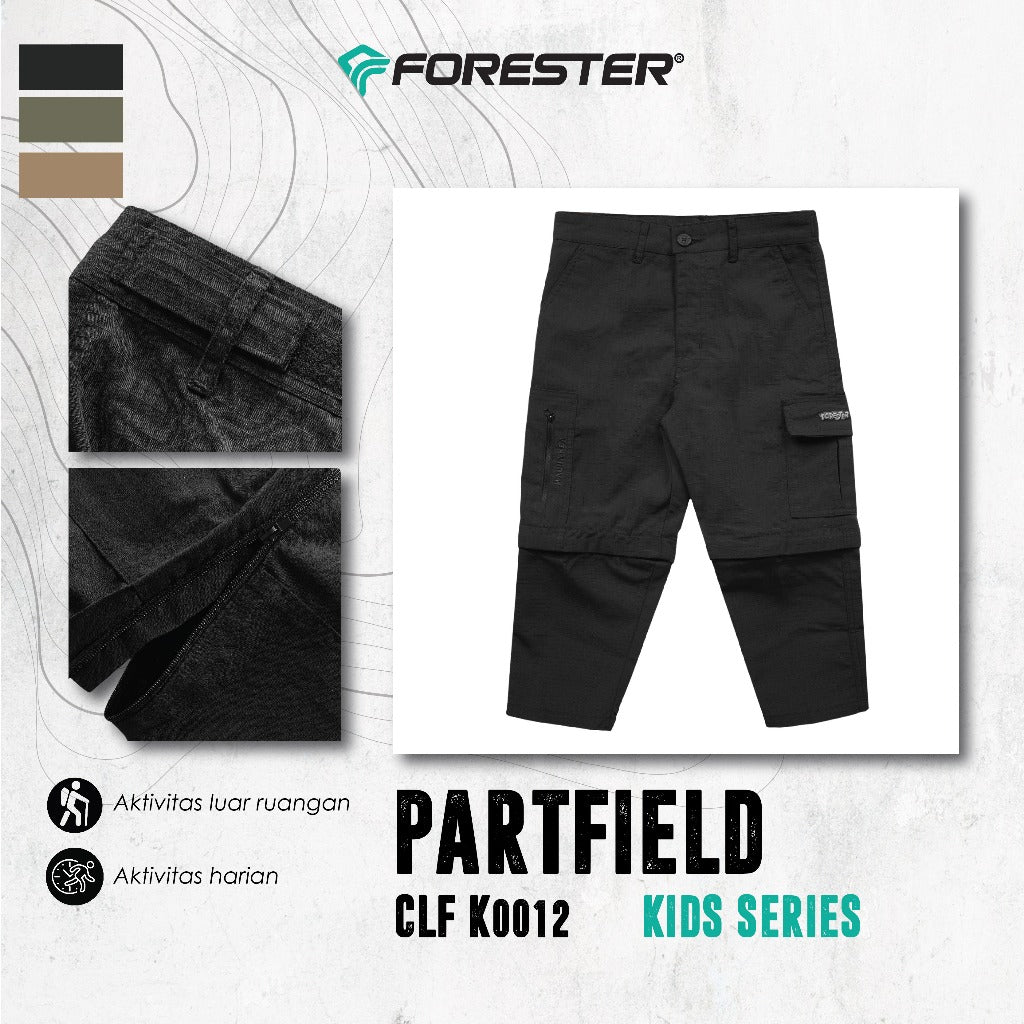 Forester Kids CLF K0012 Celana Panjang Partfield Cargo Anak - Cargo Pants Partfield