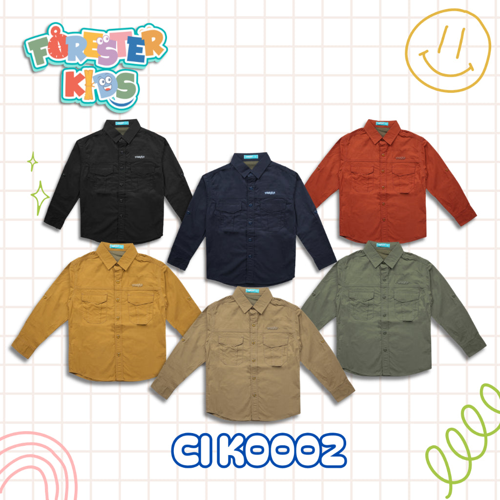 Forester Kids CI K0002 Kemeja Anak Lengan Panjang  - Long Sleeve Shirts