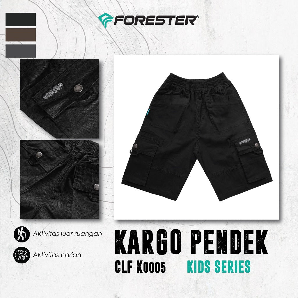Forester Kids CLF K0005 Celana Cargo Anak Pendek