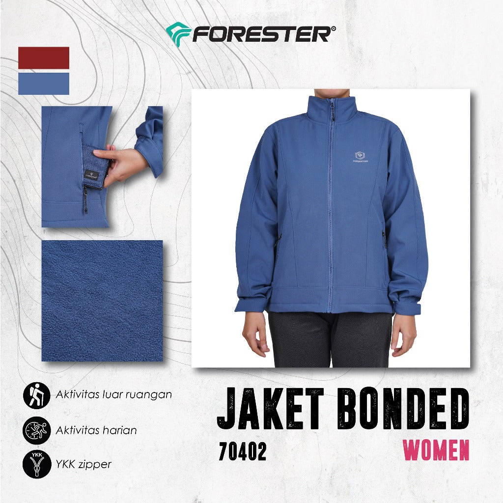Forester 70402 Jaket Motor Wanita Softshell -  Women's Formal Bonded Jacket Windproof/Waterproof