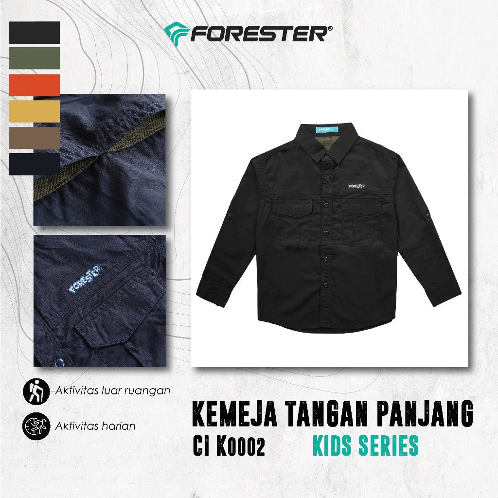 Forester Kids CI K0002 Kemeja Anak Lengan Panjang  - Long Sleeve Shirts