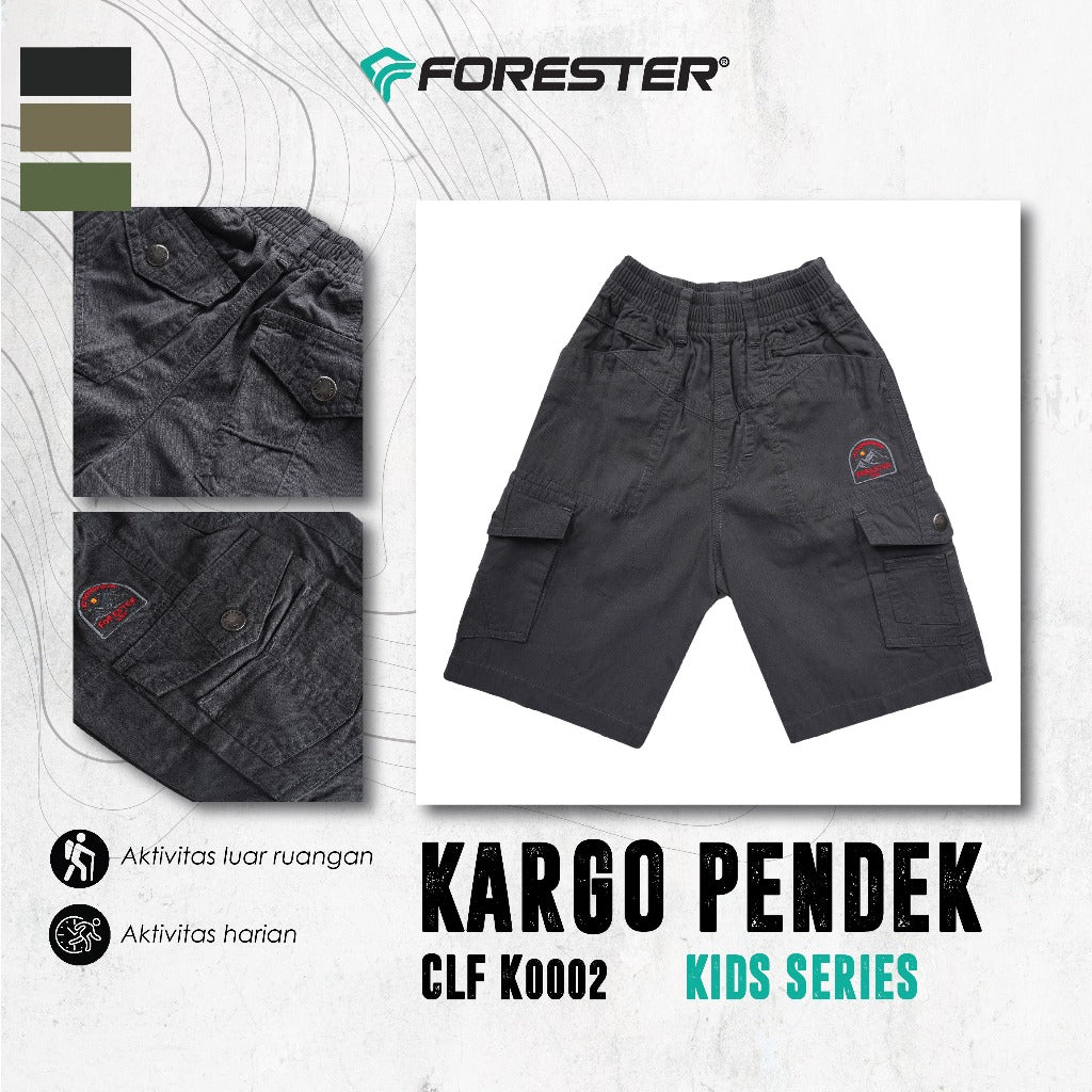 Forester Kids CLF K0002 Celana Cargo Anak Pendek