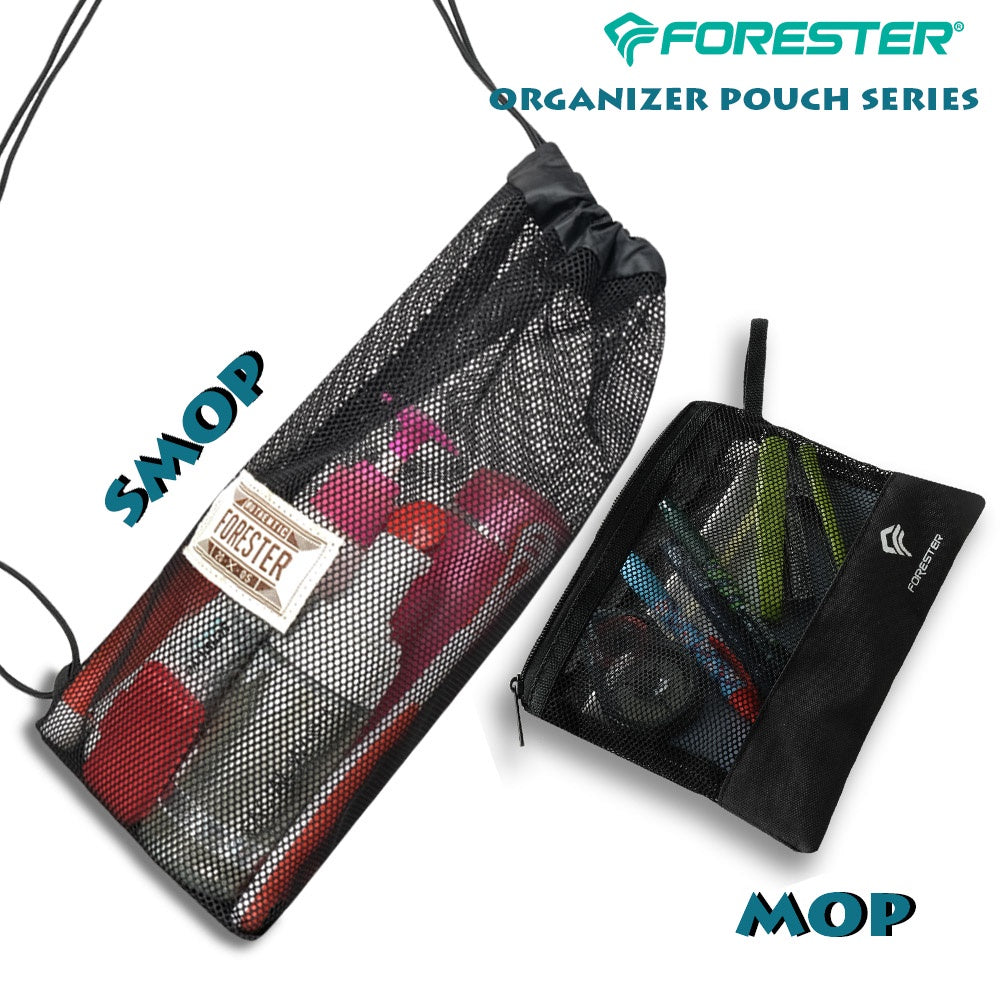 Forester SMOP/MOP  Tas Tumbler Selempang jaring Serut - Multifunction Mesh Pouch