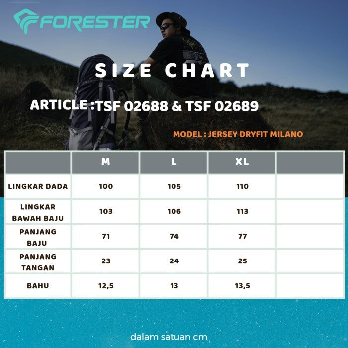 Forester TSF 02689 Jersey Olahraga Men's