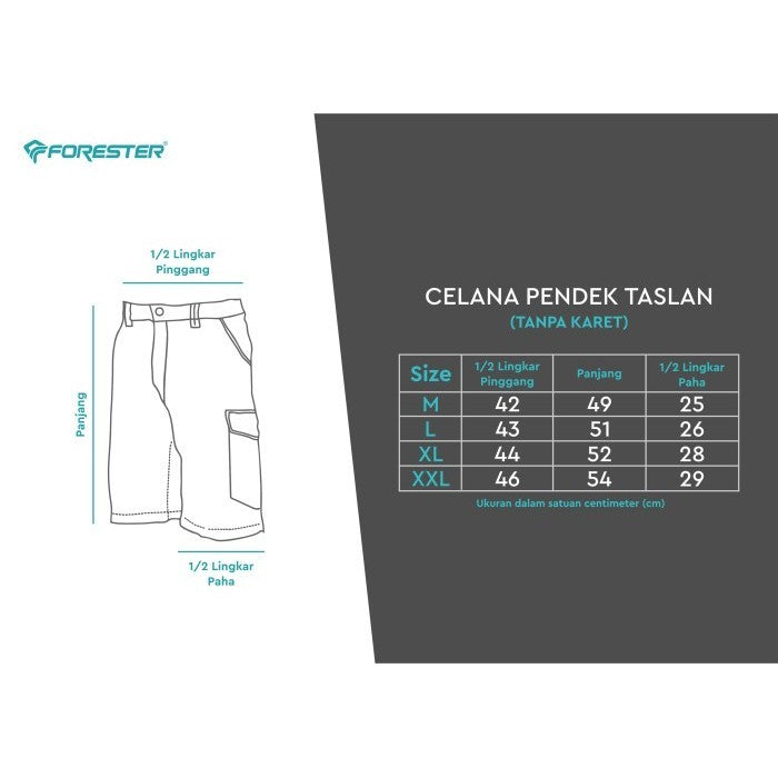 Forester Eostrix CLF 08450  Celana Pendek Short Pants Cringkle