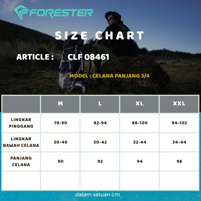 Rimbawan CLF 08461 | Celana Panjang 3/4 Cropped Jogger Pants (Wanita)